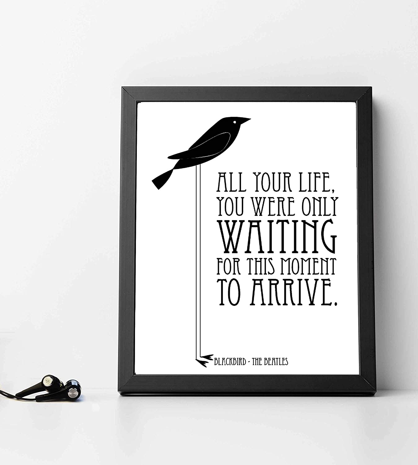 The Beatles-"You Were Only Waiting For This Moment To Arrive"-Song Lyrics Art-8 x 10"