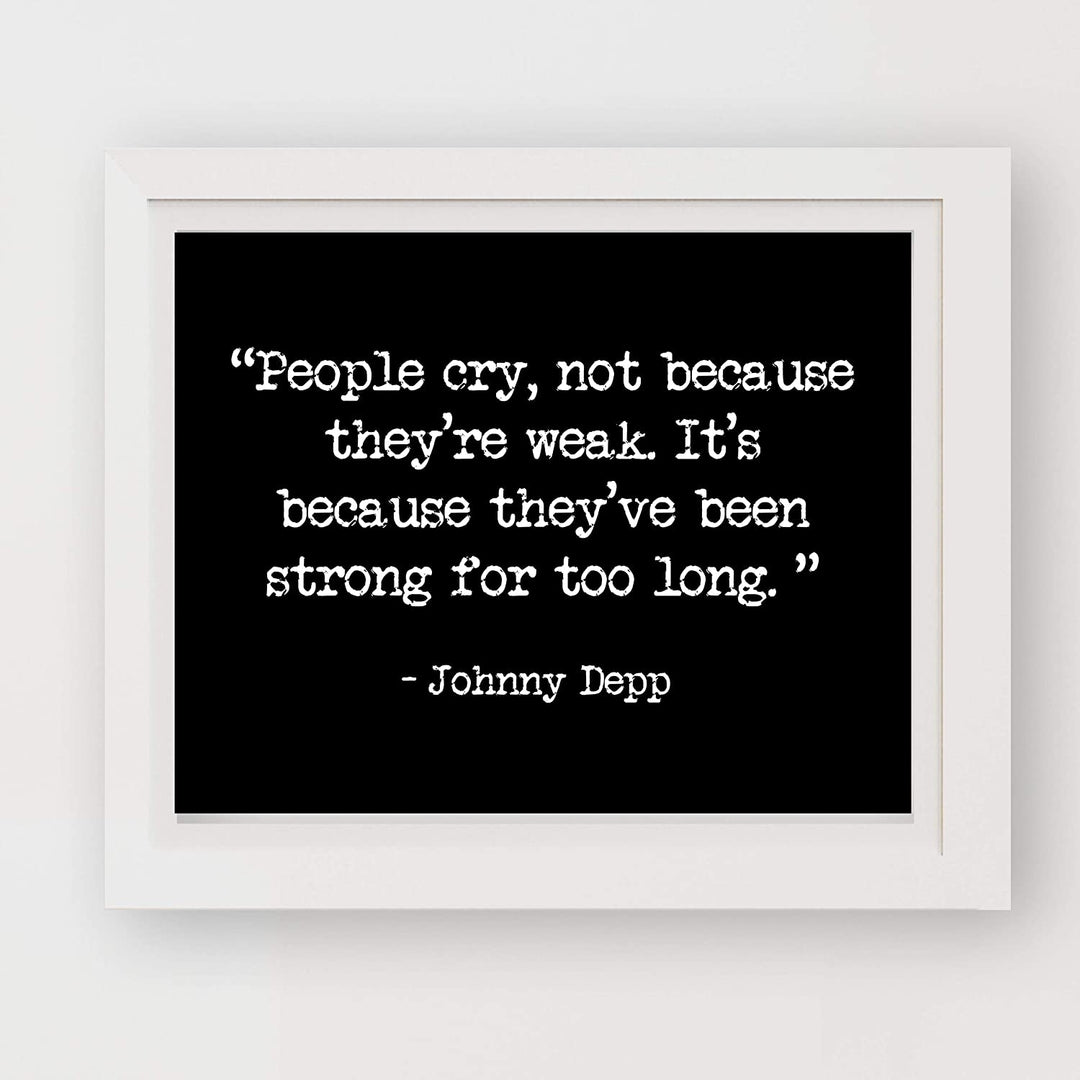 "People Cry Because They&