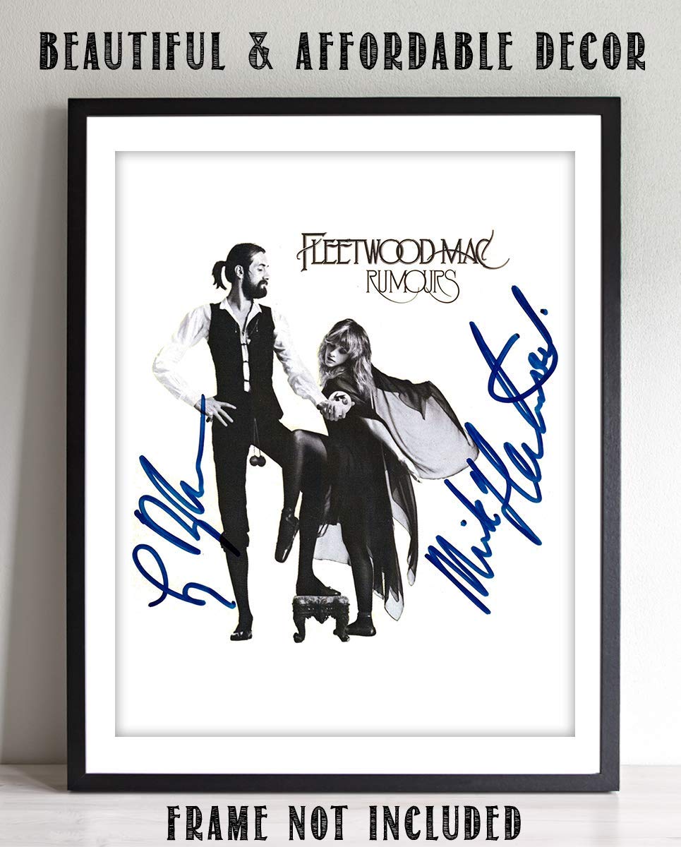 Fleetwood Mac-Rumours Autographed Album Cover-Poster Print-8 x 10