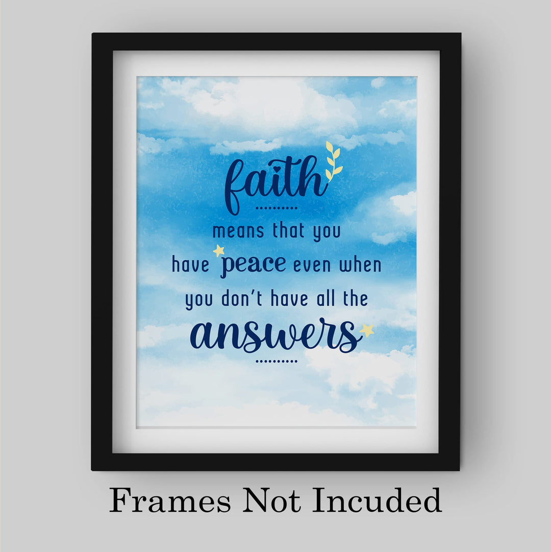 Faith Means You Have Peace When Don&