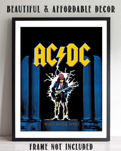 AC DC Band Music Poster"Who Made Who"- 8 x 10