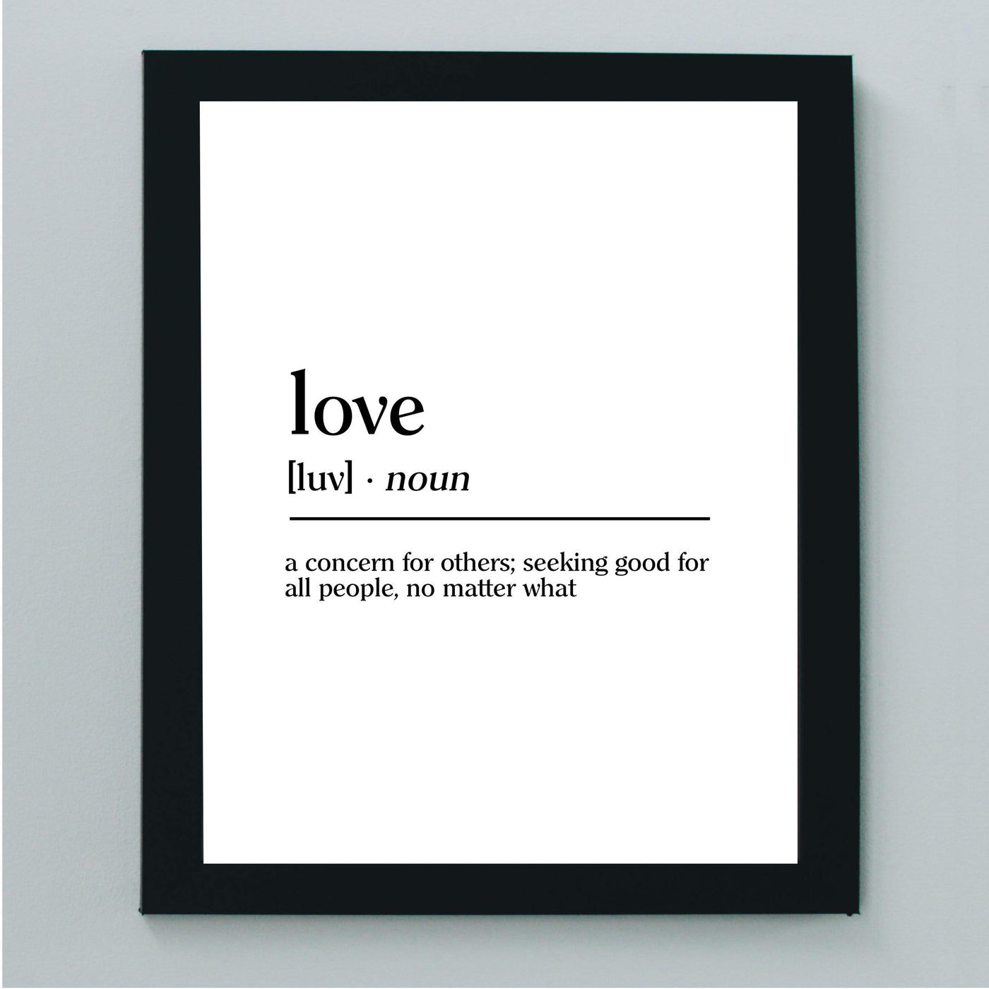 Definition of Love Inspirational Gifts of the Spirit Wall Art -8x10" Modern Christian Print-Ready to Frame. Typographic Design. Home-Office-Farmhouse-Church Decor. Great Wedding-Bridal Shower Gift!