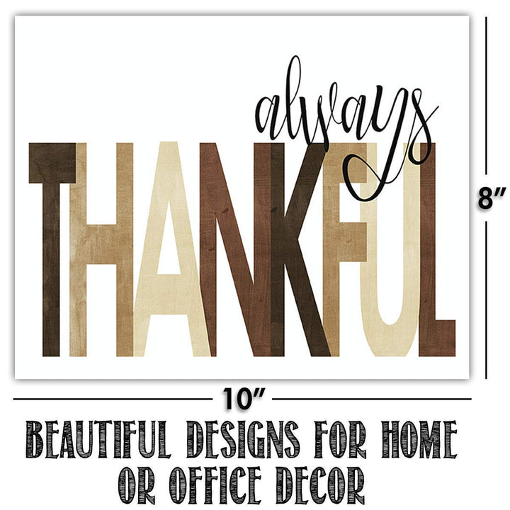 Blessed- Joyful- Thankful Wall Art Trio Set- (3) 10 x 8&