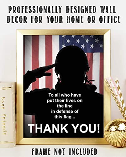 "To All Who Have Defended This Flag-Thank You"- 8 x10"