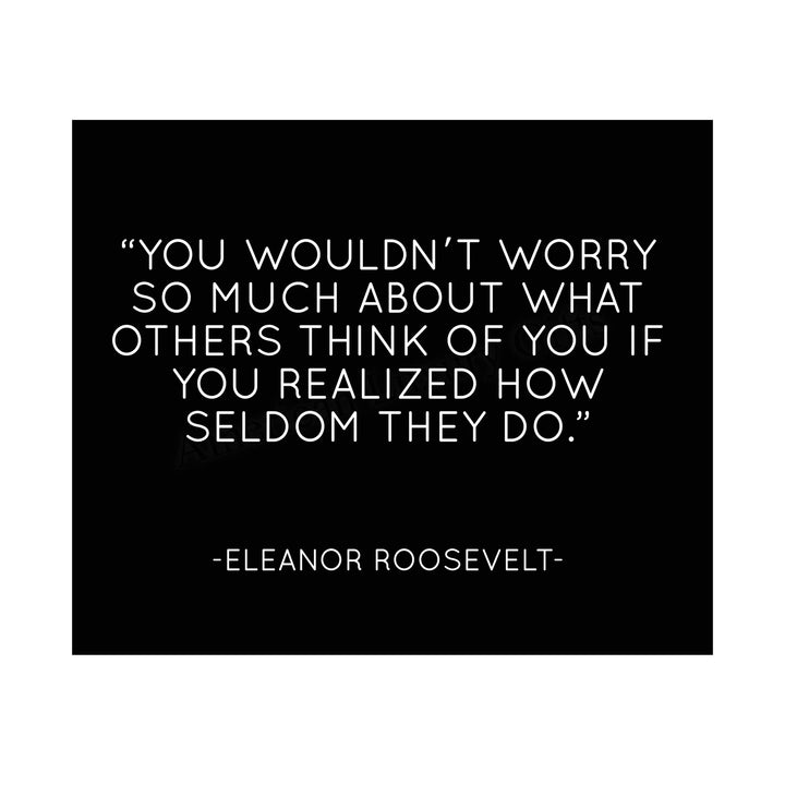 Eleanor Roosevelt Quotes Wall Art-"You Wouldn&
