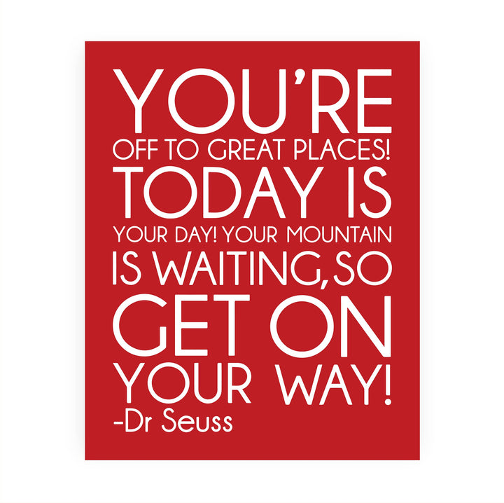 Dr. Seuss Quotes Wall Art-"You&