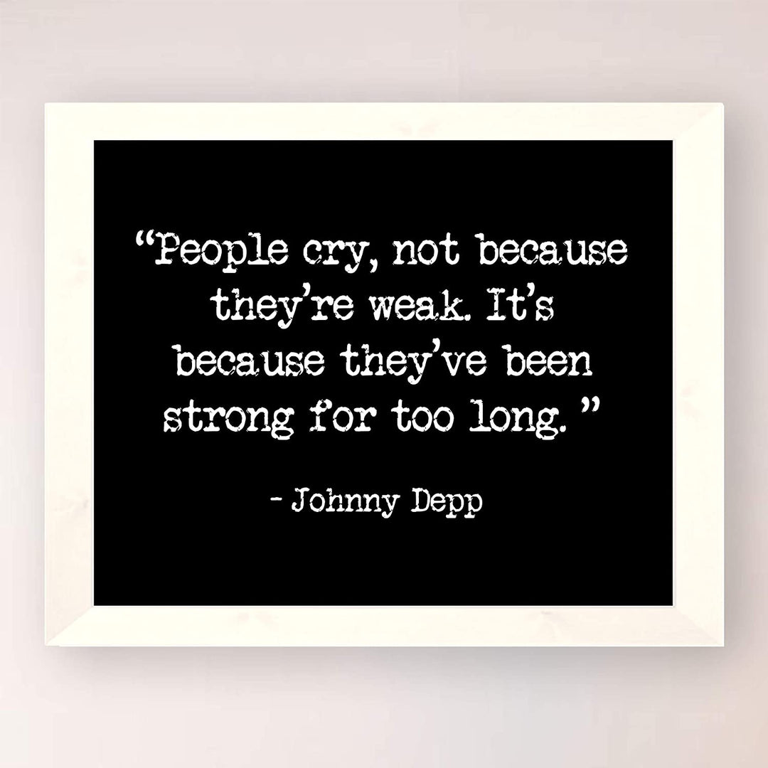 "People Cry Because They&