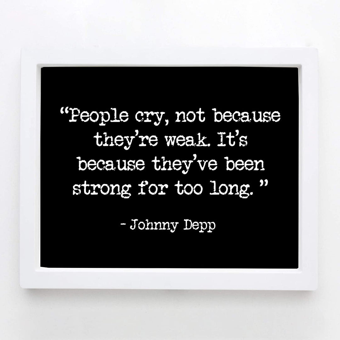 "People Cry Because They&
