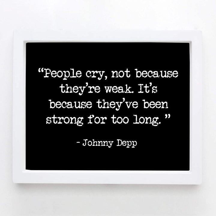 "People Cry Because They&