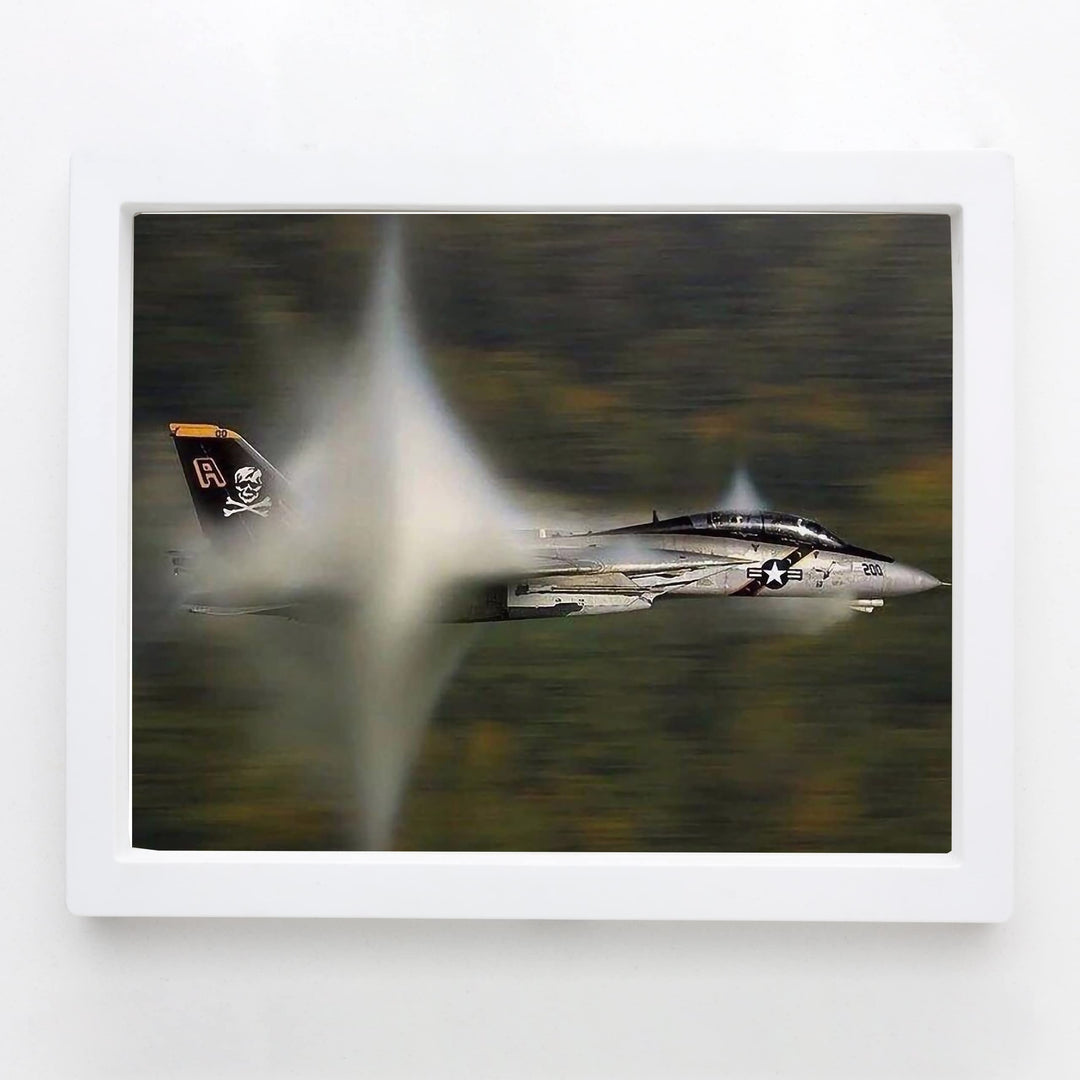 US Air Force F14 Tomcat Fighter Jet -10 x 8" American Military Aircraft Wall Print -Ready to Frame. Home-Office Decor. Perfect Sign for Game Room-Cave! Great Gift for Active Duty Military &amp; Veterans!