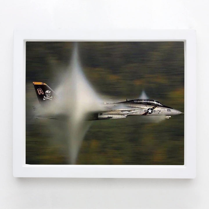 US Air Force F14 Tomcat Fighter Jet -10 x 8" American Military Aircraft Wall Print -Ready to Frame. Home-Office Decor. Perfect Sign for Game Room-Cave! Great Gift for Active Duty Military &amp; Veterans!
