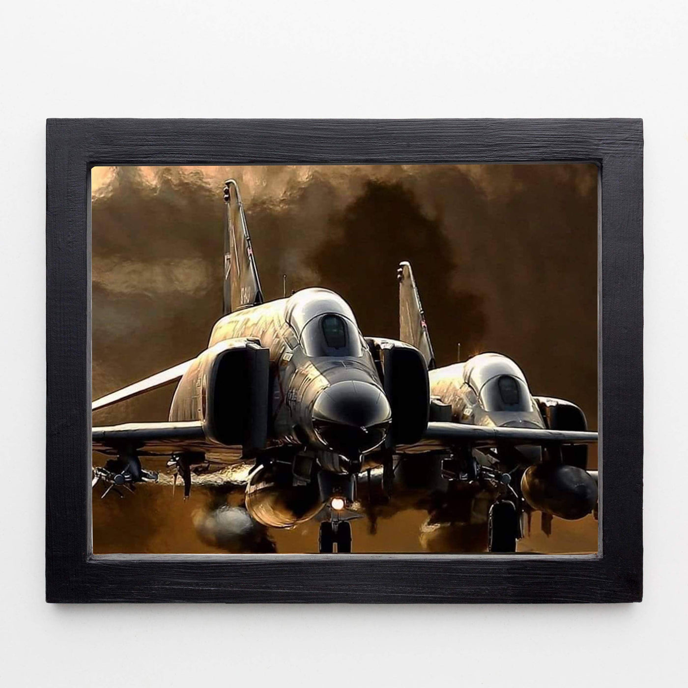 United States Air Force- F4 Phantom II Interceptor Fighter Jet -10 x 8" Military Aircraft Wall Print-Ready to Frame. Home-Office-Military School Decor. Perfect Sign for Game Room-Garage-Man Cave!