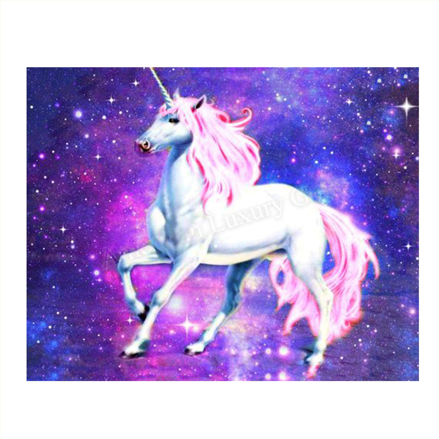 Royal Unicorn & Stardust- 8 x 10" Print Wall Art- Ready to Frame- Home D?cor, Nursery D?cor & Wall Prints for Animal Themes & Children's Bedroom Wall Decor. Just Too Cute!