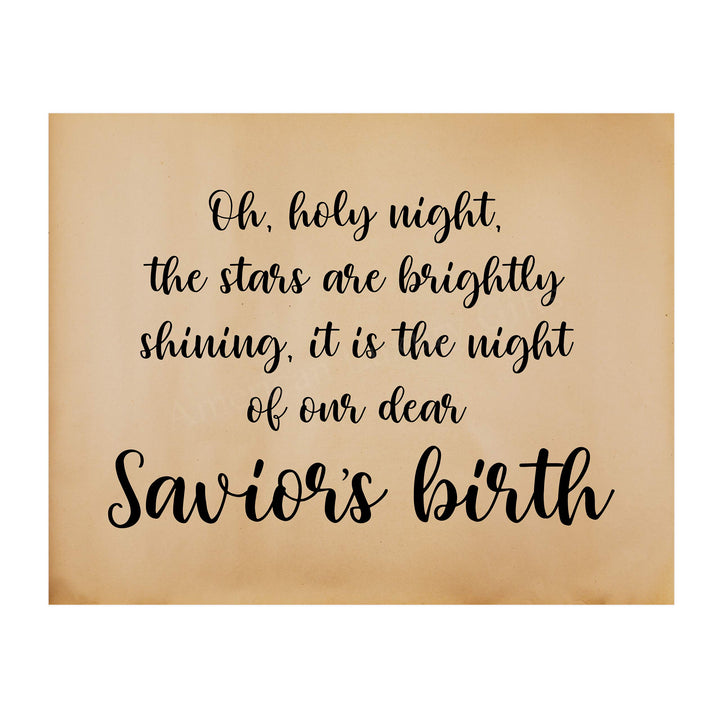 It Is the Night of Our Dear Savior&