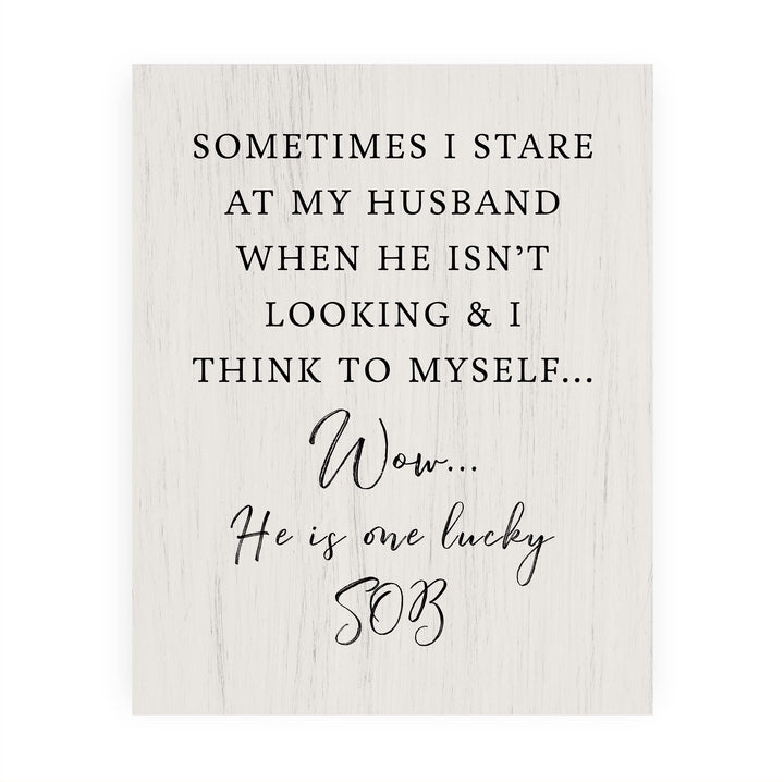 Stare at Husband &amp; Think to Myself-He&