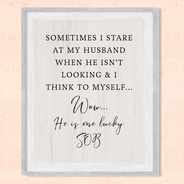 Stare at Husband &amp; Think to Myself-He&