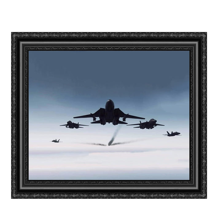 US Air Force Air Show Wall Art -8 x 10" Military Fighter Jets Photo Print -Ready to Frame. Military Aircraft Wall Decor for Home-Office-Game Room-Garage-Cave! Great Gift for Active Duty &amp; Veterans!