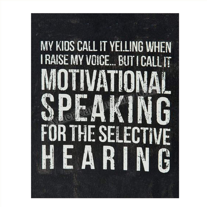 Yelling At Kids-Motivation Family Sign- Funny Wall Art- 8 x 10" Print Wall Decor-Ready to Frame. Distressed Sign Replica Print for Home. Great Parenting Sign- Fun Gift for ALL!