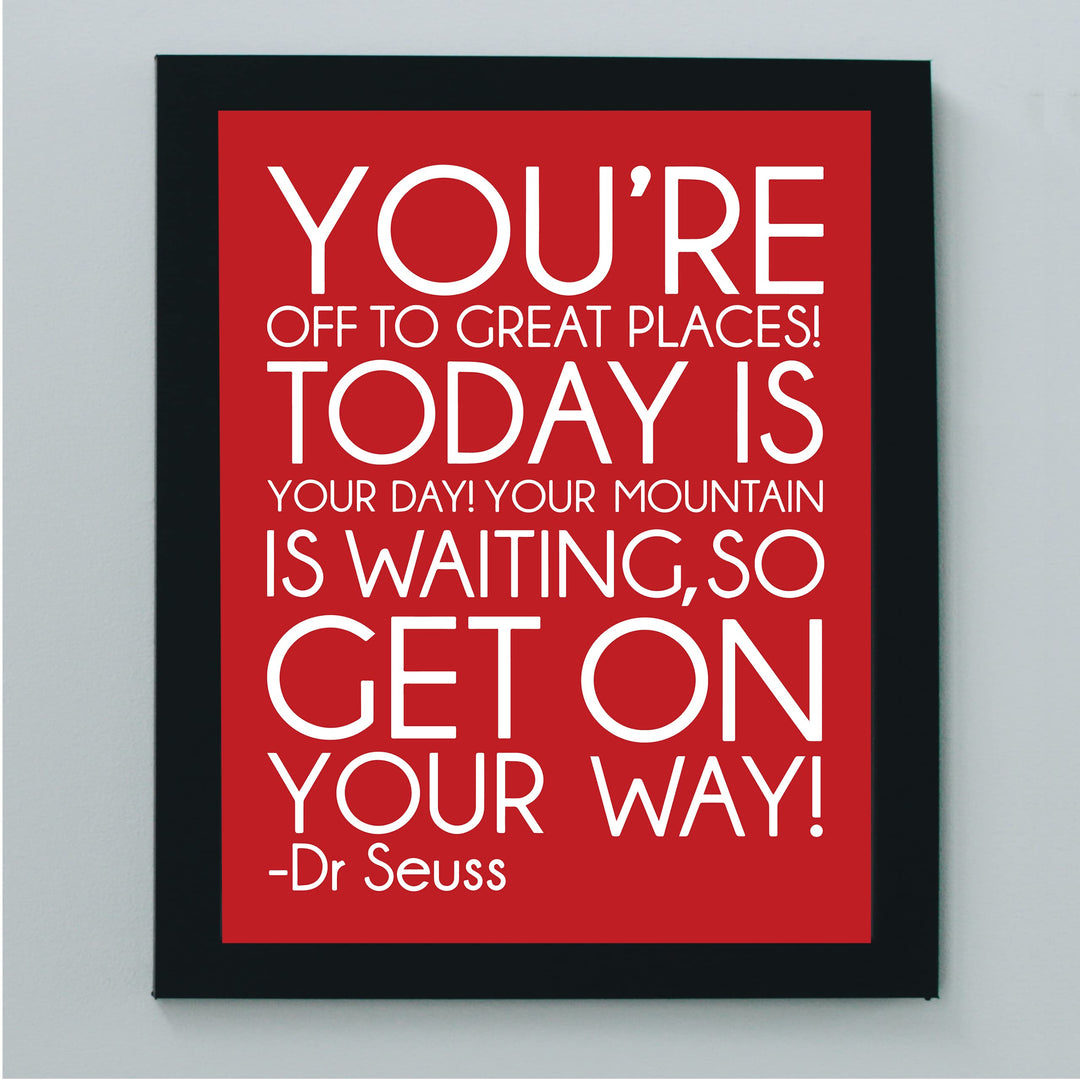 Dr. Seuss Quotes Wall Art-"You&