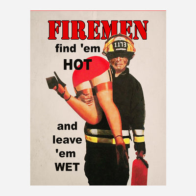 Fire Department Vintage Signs- 4 Image Set- 8 x10"s Wall Decor Prints- Ready To Frame. Great Gift for All Firemen- Home Decor- Office Decor. Perfect for Man Cave- Bar- Garage-Fire Stations!