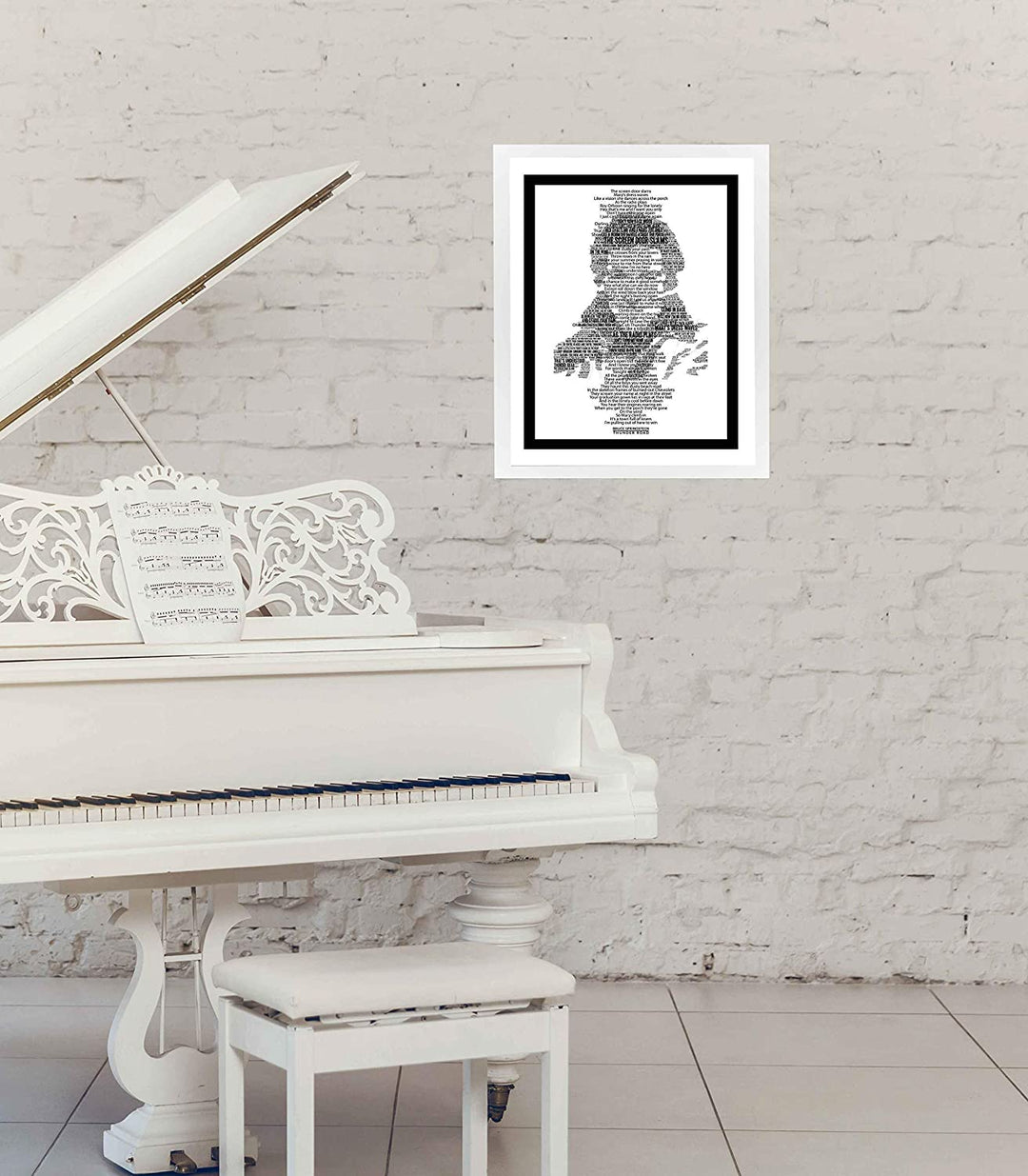 Bruce Springsteen-"Thunder Road"-Music Lyrics Wall Art -11 x 14"