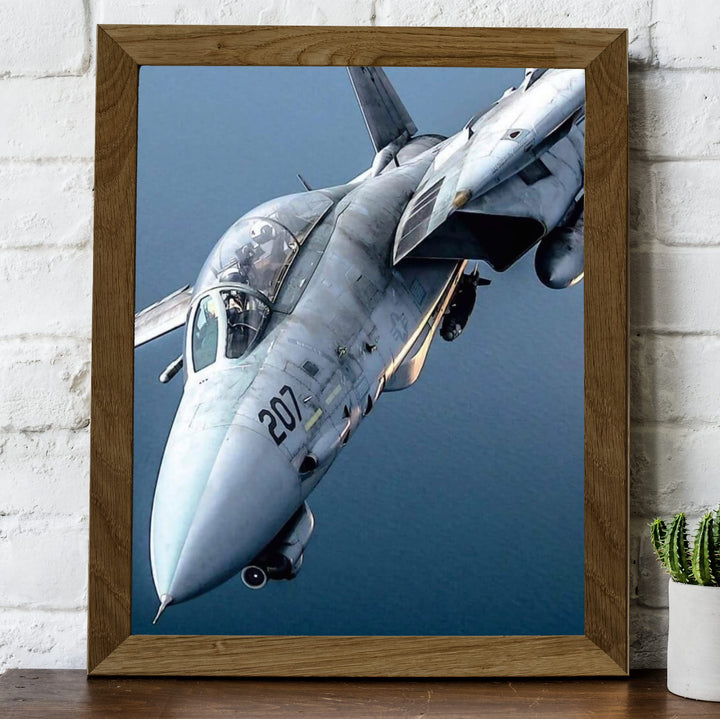 F-14 Tomcat Fighter Jet -8 x 10" US Air Force - American Military Aircraft Wall Print -Ready to Frame. Home-Office-Garage-Shop-Man Cave Decor! Great Gift for Active Duty Military &amp; Veterans!