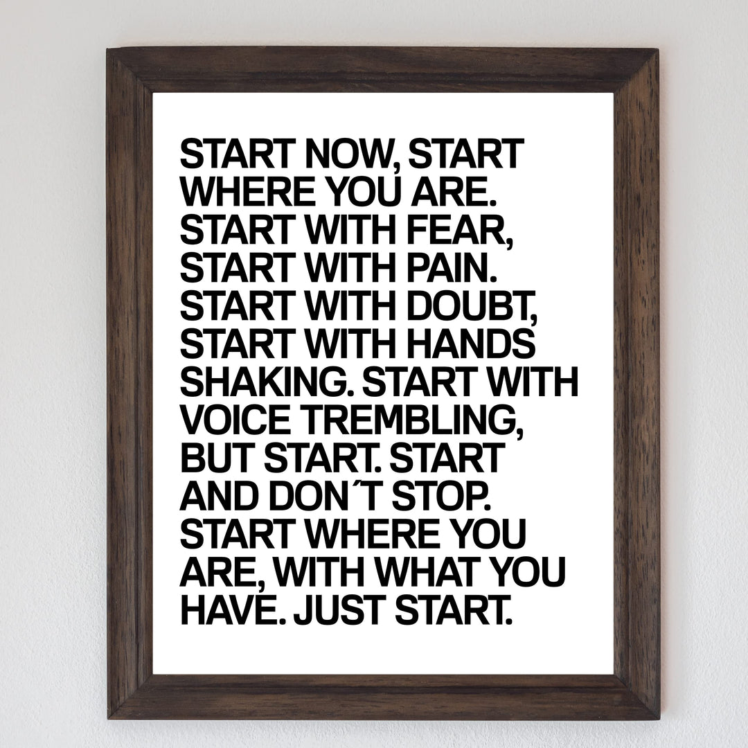 Start Now &amp; Don&