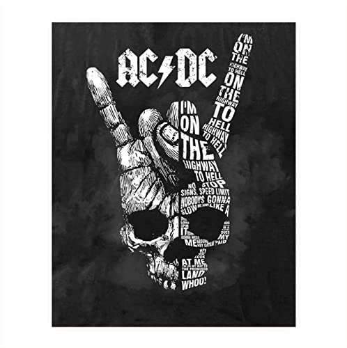 AC~DC Band Song Art Poster"Highway To Hell"- 8 x 10 Wall Print