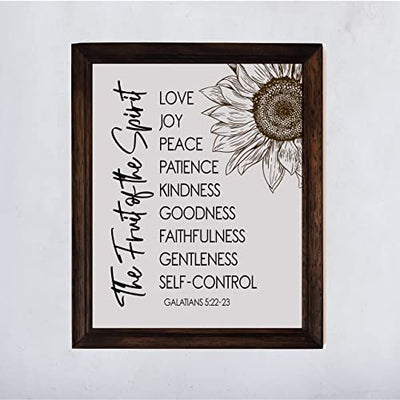 "The Fruit of the Spirit-Love, Joy"-Bible Verse Wall Art -11 x 14"