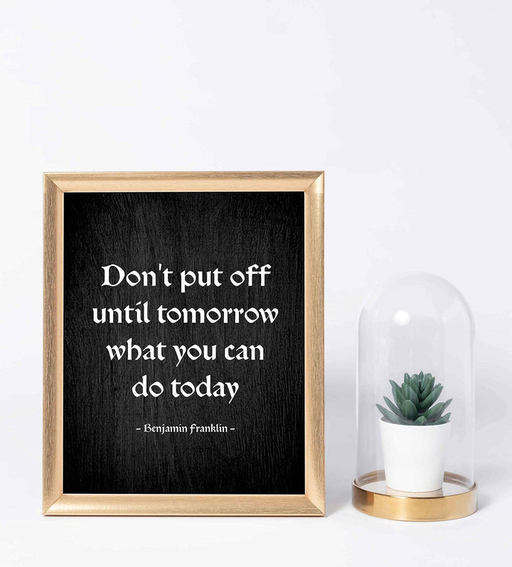 Benjamin Franklin Quotes Wall Art ?Don&