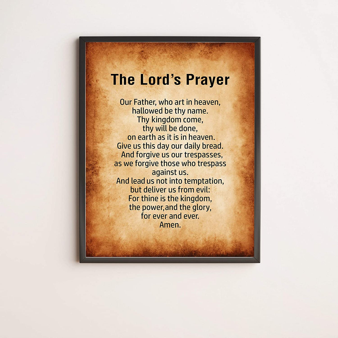 "The Lord's Prayer"- Scripture Wall Art Print 11x14 - AmLuxGifts