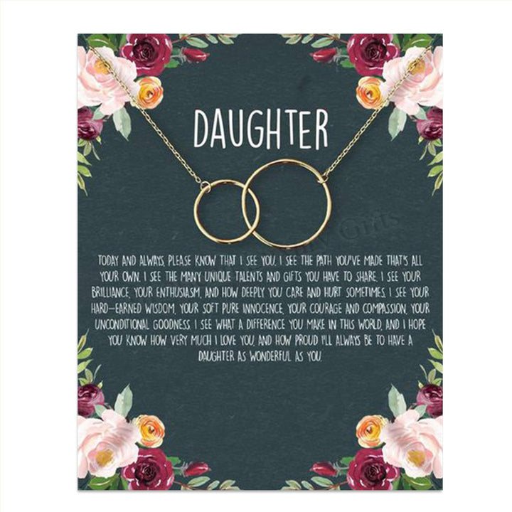To My Wonderful Daughter 8 x 10" Art Image. Very Proud-Who You Have Become! Wall Art-Ready to Frame. Heartfelt-Inspirational-Keepsake Gift. For Any Daughter On Special Occasions (No Chain Included).