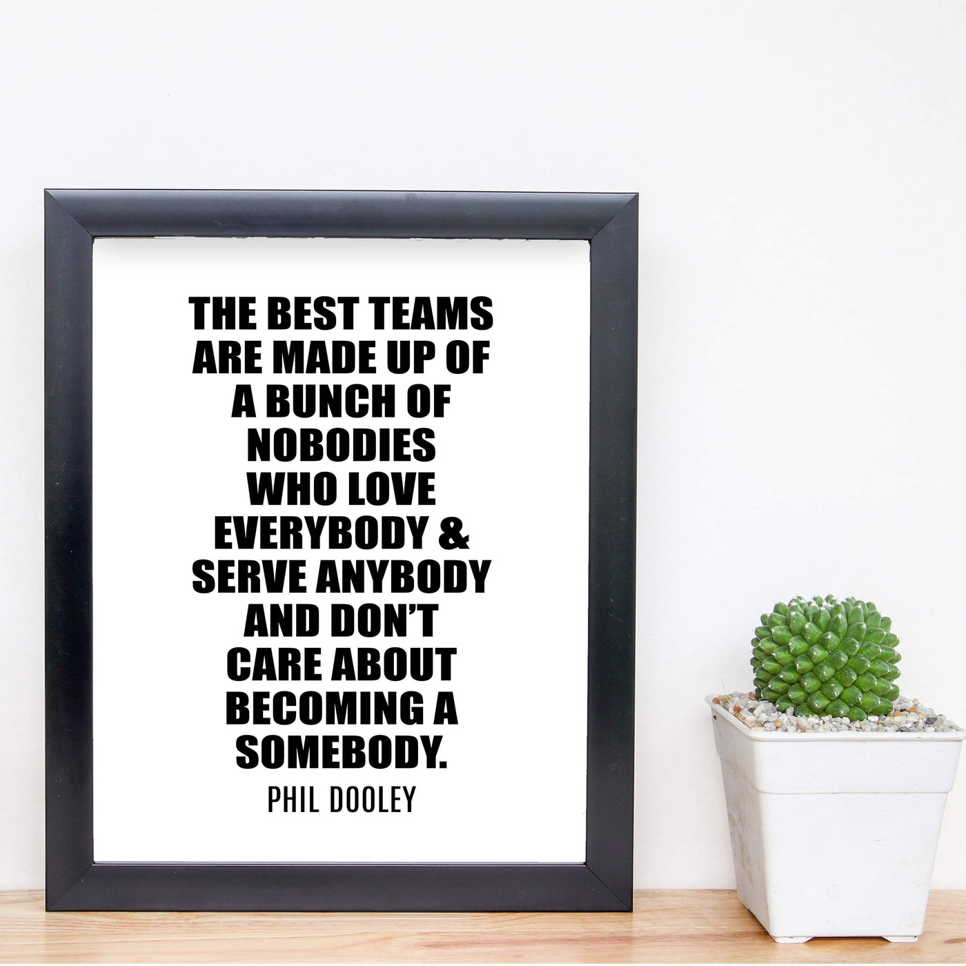 The Best Teams Inspirational Quotes Wall Art Decor -8 x 10" Christian Poster Print-Ready to Frame. Motivational Sign for Home-Office-Farmhouse-Church-School. Great Gift to Inspire Teamwork!