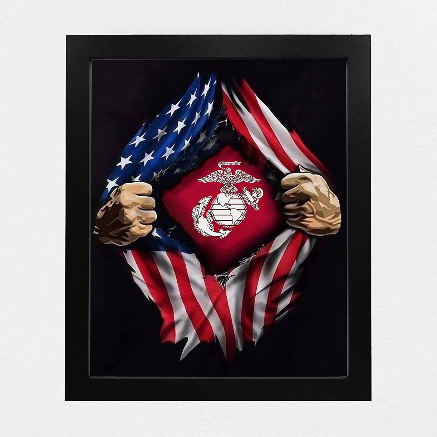 "Super Marine" - USMC Wall Art - 8 x 10"