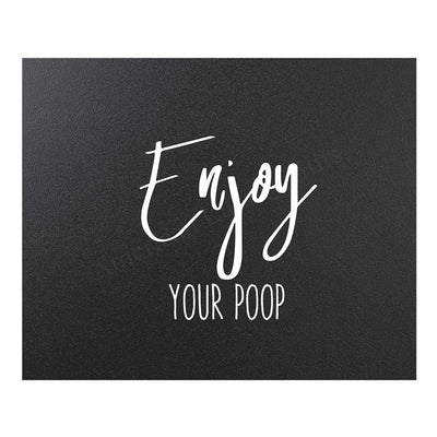 Wash Your Hands Filthy Animal Funny Bathroom Signs-Set of (4)-10 x 8" Wall Prints-Ready to Frame."No Selfies in the Bathroom"-"Enjoy Your Poop"-"Please Stay Seated" Fun Home-Guest Bathroom Decor!