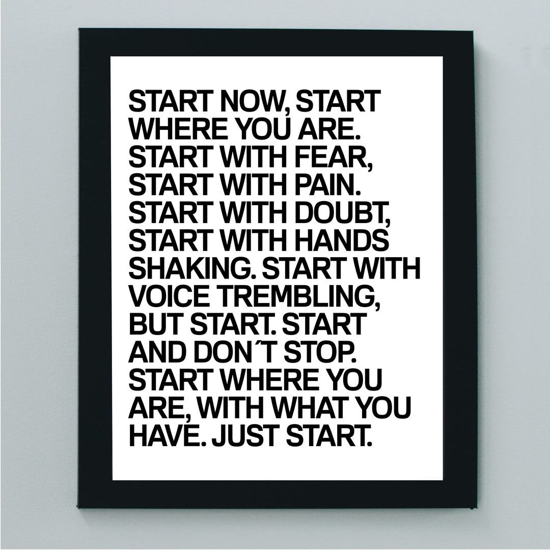 Start Now &amp; Don&
