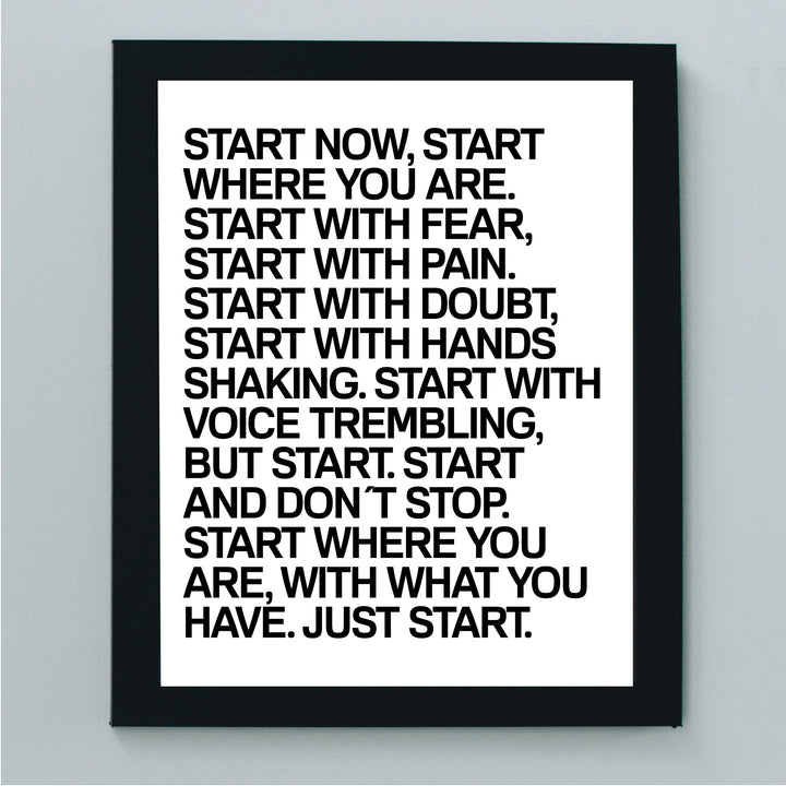 Start Now &amp; Don&