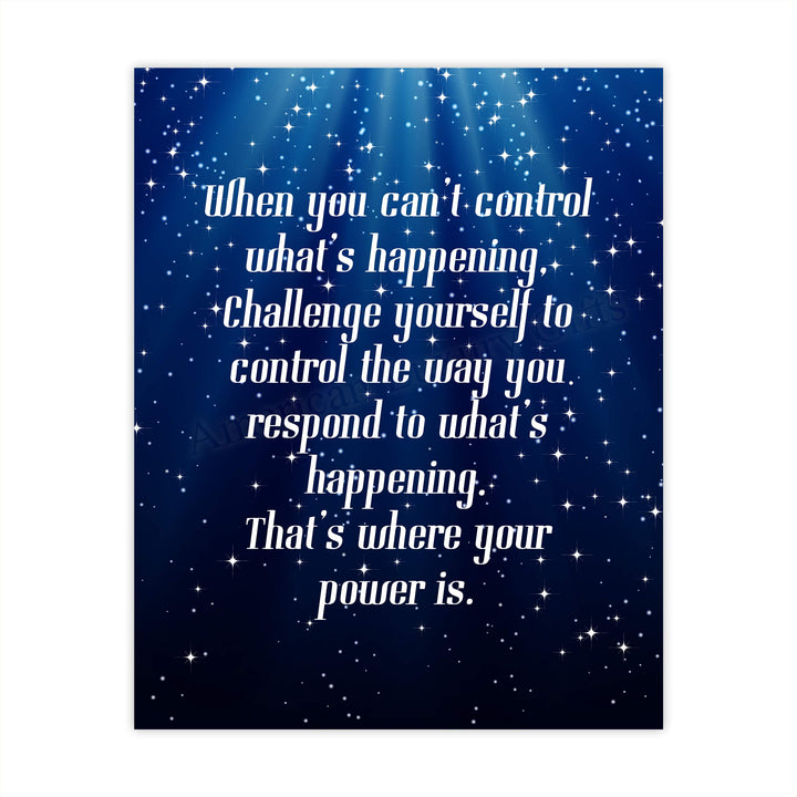 Control the Way You Respond-That&