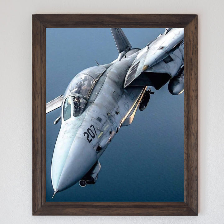 F-14 Tomcat Fighter Jet -8 x 10" US Air Force - American Military Aircraft Wall Print -Ready to Frame. Home-Office-Garage-Shop-Man Cave Decor! Great Gift for Active Duty Military &amp; Veterans!