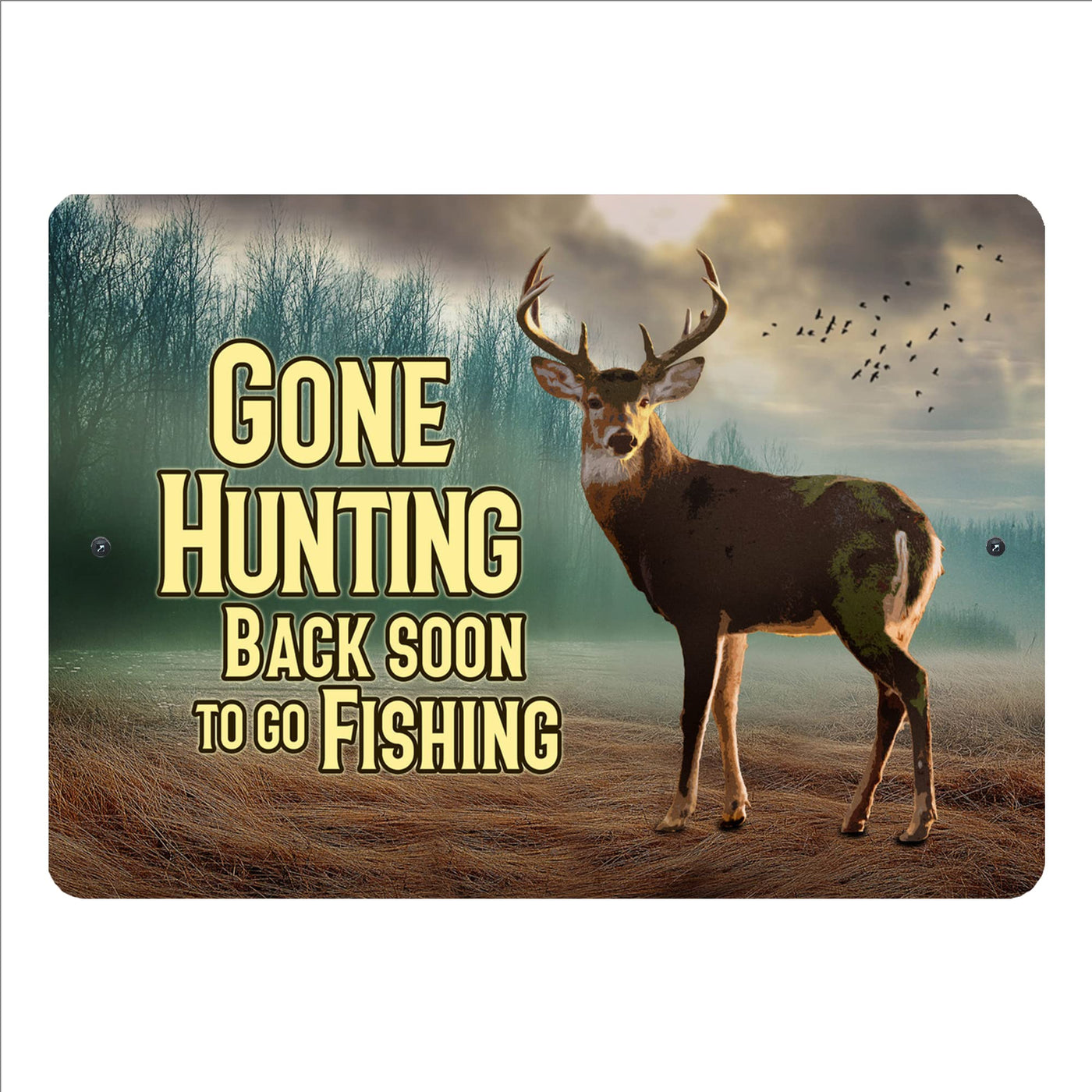 Fishing Wall Decor Rustic Cabin Hunting Fishing Signs Lake House Decor for  Home