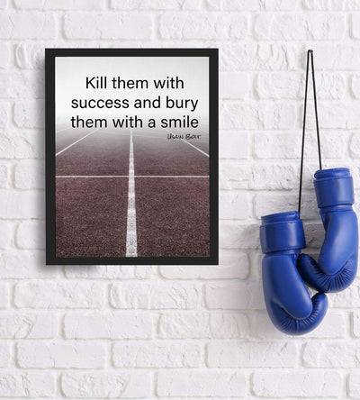 Usain Bolt Quotes-"Kill Them With Success-Bury Them With A Smile"- Motivational Wall Art- 8 x 10" Poster Print-Ready to Frame. Ideal for Home-School-Gym-Locker Room D?cor. Inspire Your Team & Players.