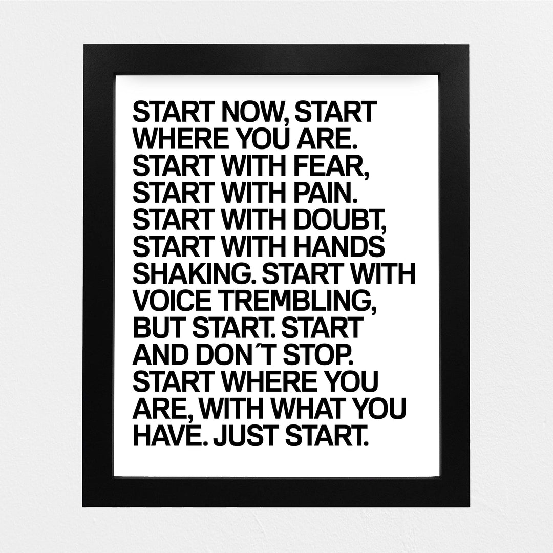 Start Now &amp; Don&
