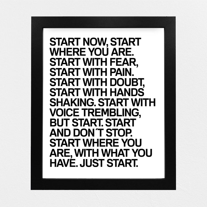 Start Now &amp; Don&