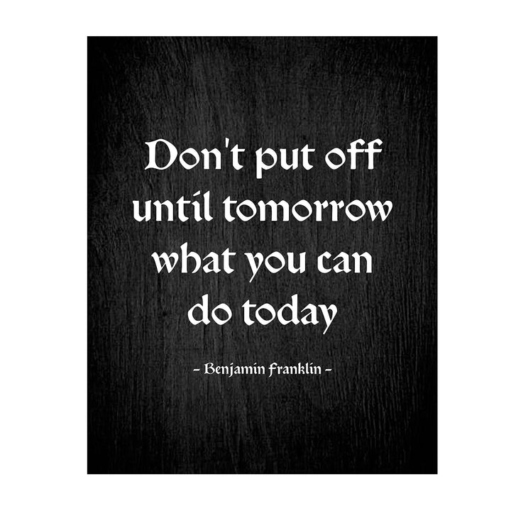 Benjamin Franklin Quotes Wall Art ?Don&