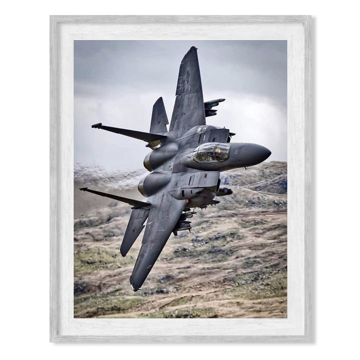 McDonnell Douglas F-15 Eagle Fighter Jet -8x10" US Air Force - American Military Aircraft Wall Print-Ready to Frame. Home-Office-Garage-Shop-Cave Decor! Great Gift for Active Duty Military &amp; Veterans!