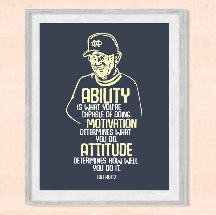Lou Holtz Quotes-"Ability -What You&