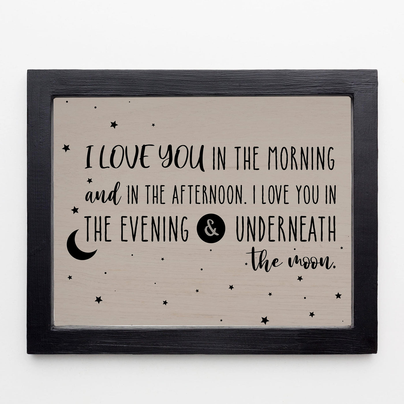 I Love You In the Morning & In the Afternoon Inspirational Song Lyrics Wall Art -10x8" Nursery Rhymes Wall Print-Ready to Frame. Farmhouse Decor for Home-Nursery-Kids Bedroom-Play Room. Great Gift!