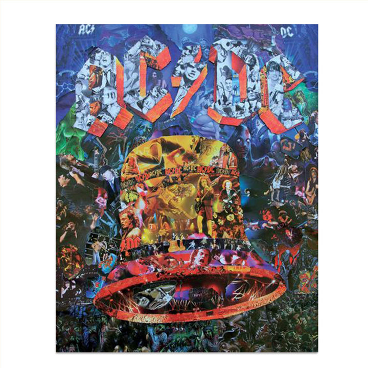 AC DC-"BELL" Music Poster Print- Collage Picture Collection- 8 x 10 Wall Print- Ready To Frame- Famous Rock Band Pictures Poster. Home-Studio-Bar-Dorm-Man Cave Decor. Perfect Gift For All AC/DC Fans.
