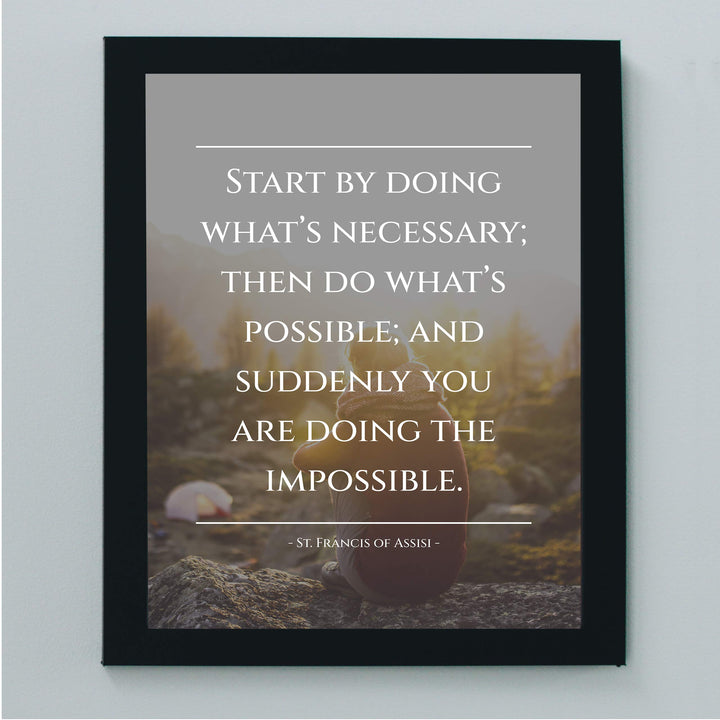 St. Francis of Assisi Quotes-"Start By Doing What&