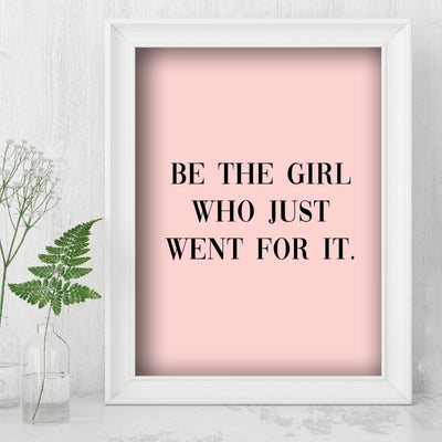 Motivational Pink Art Print - Modern Wall Art for Inspiration
